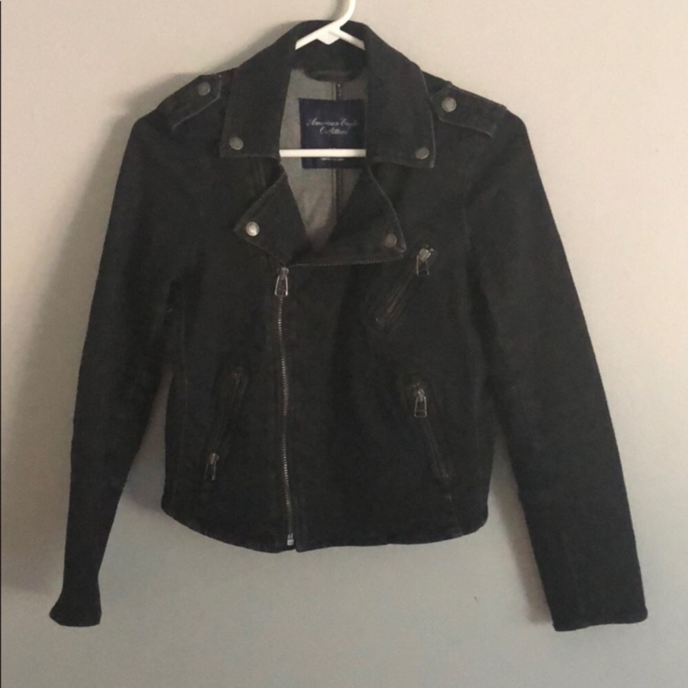 American Eagle Black Moto Jacket